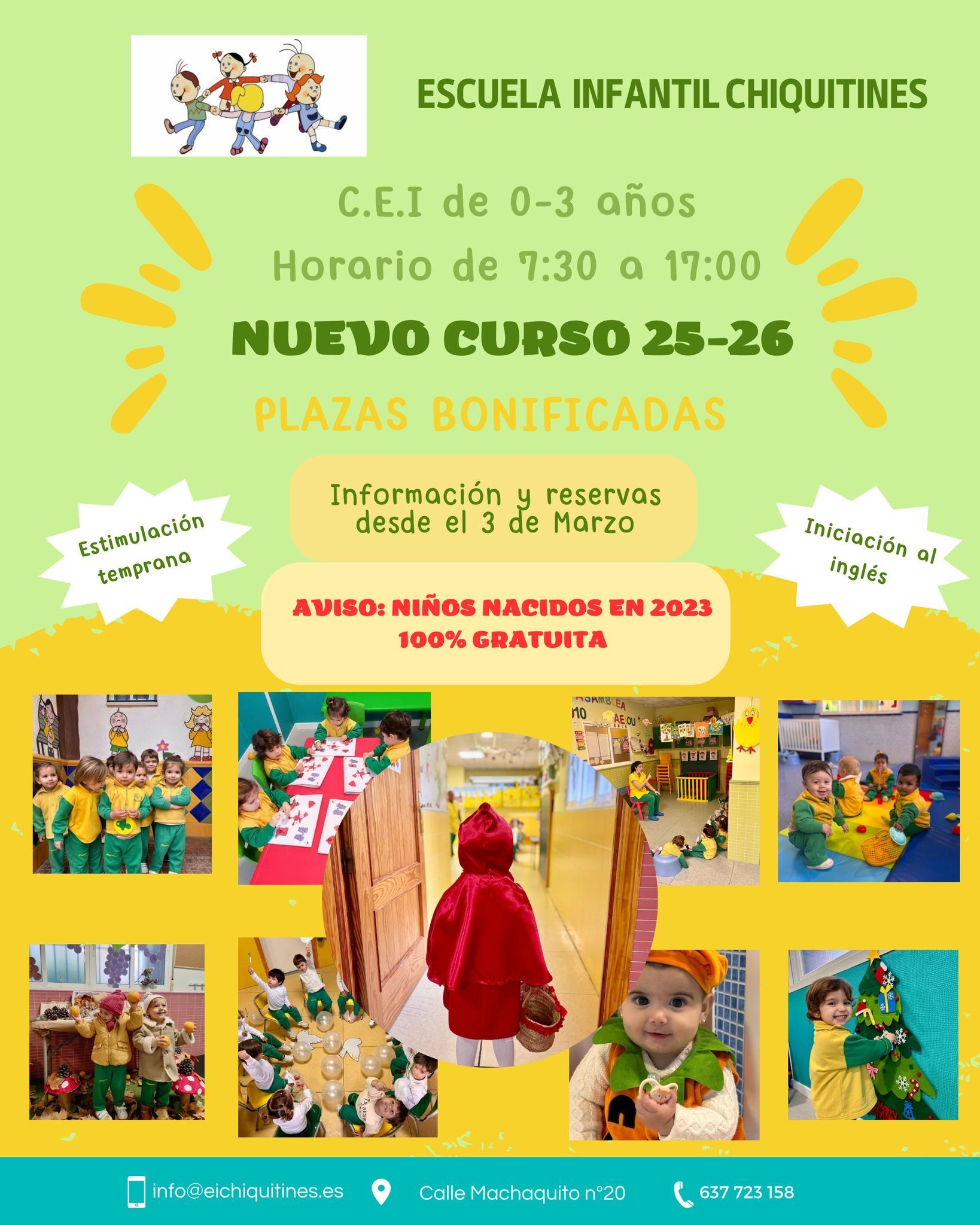 Escuela Infantil Chiquitines Córdoba Curso 2025-2026